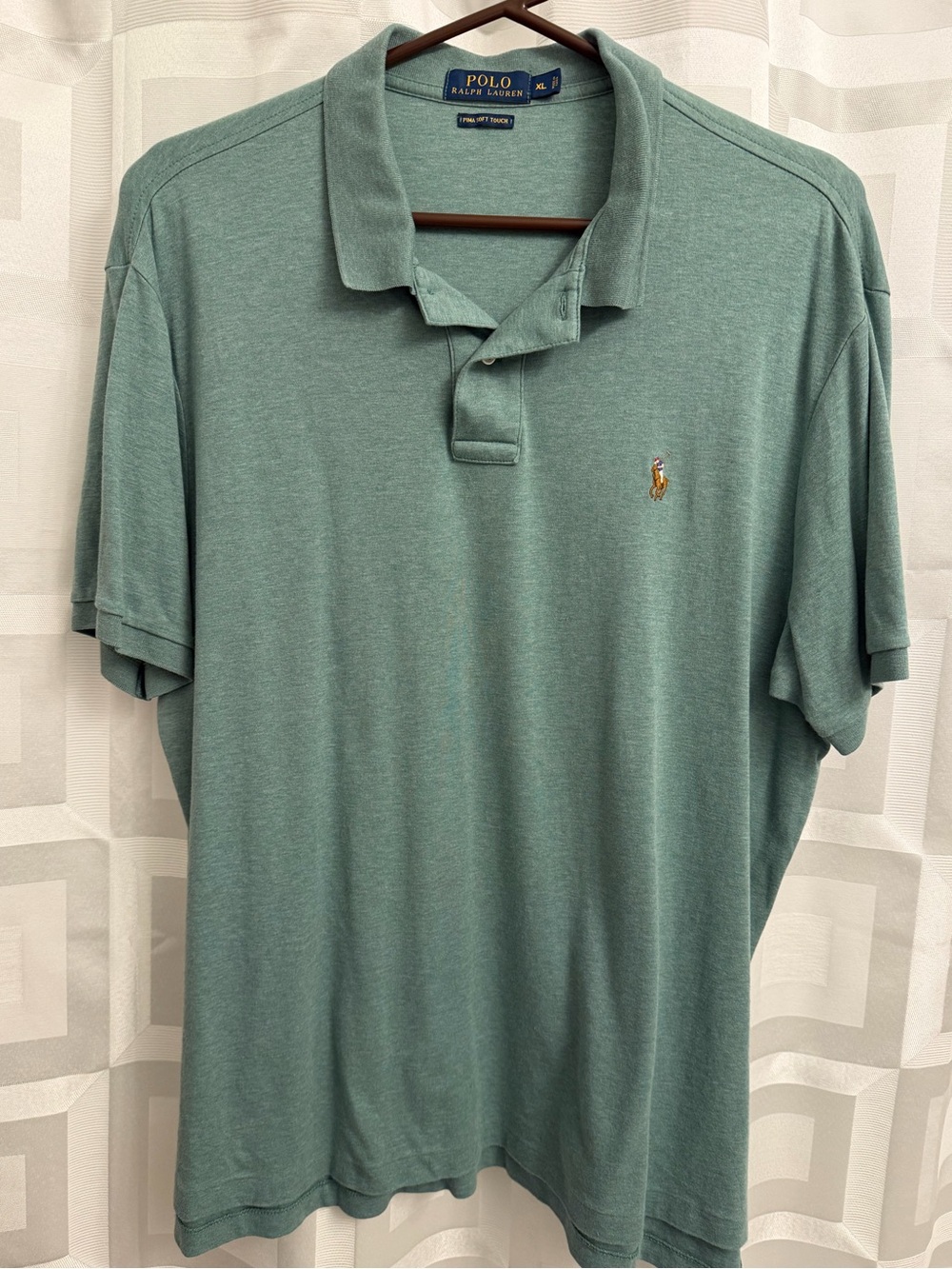 Polo Ralph Lauren Pima Soft Touch green shirt size XL